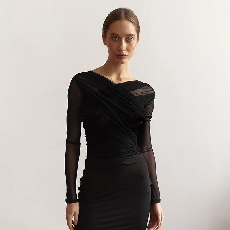 Women's Going Out Top Elegant Skinny Fit Style