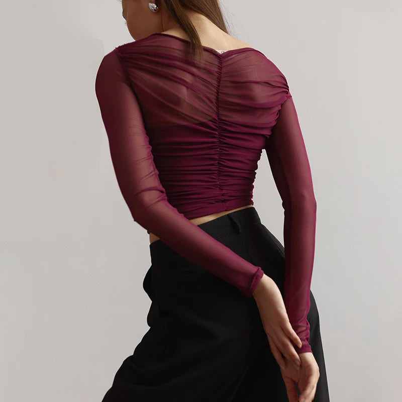Women's Going Out Top Elegant Skinny Fit Style