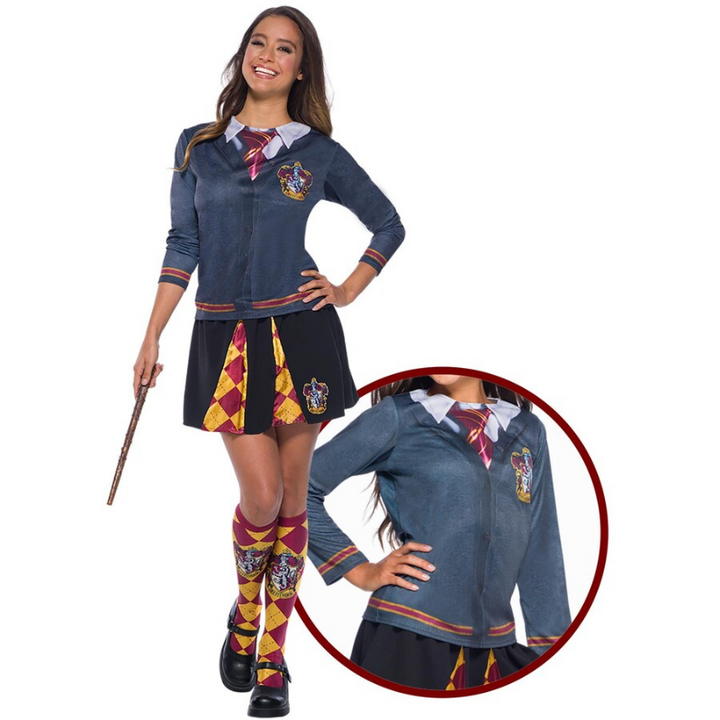 Women's Harry Potter Adult's Gryffindor Halloween Costume Top