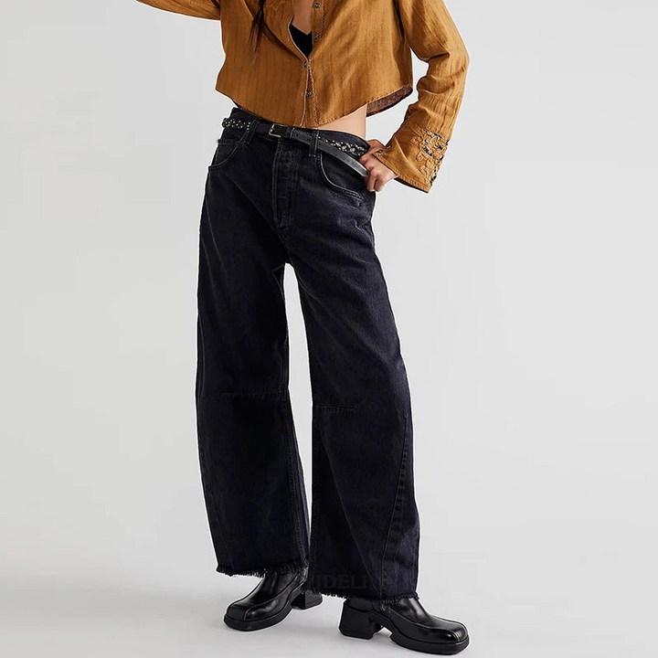 Women's High-Waist Baggy Jeans for Casual Outfits
