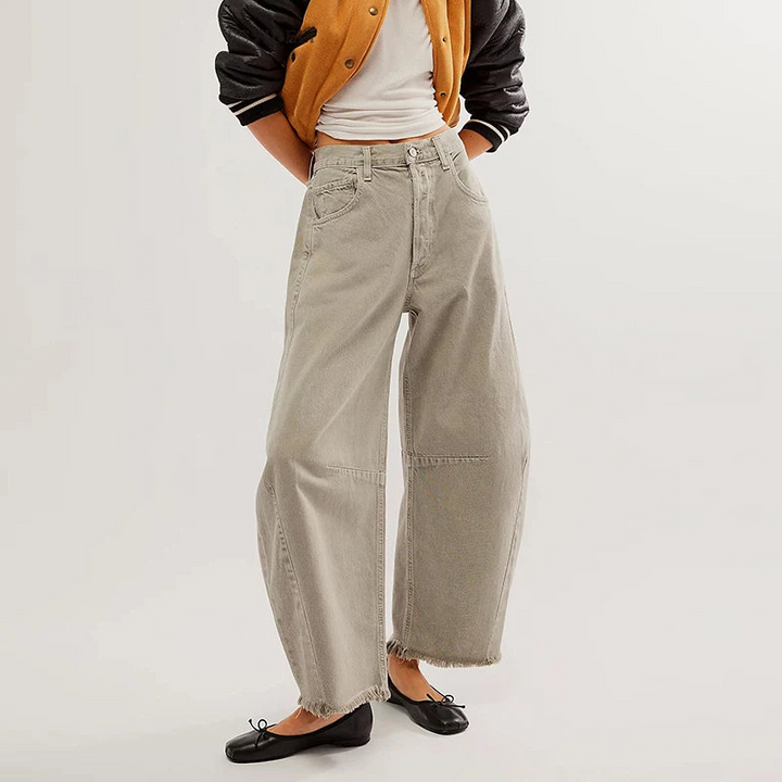 Women's High-Waist Baggy Jeans for Casual Outfits