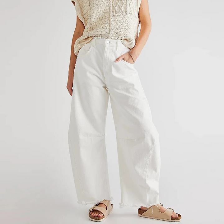 Women's High-Waist Baggy Jeans for Casual Outfits