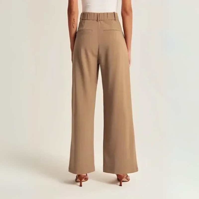 Women's High-Waisted Palazzo Pants - Wide Leg Style