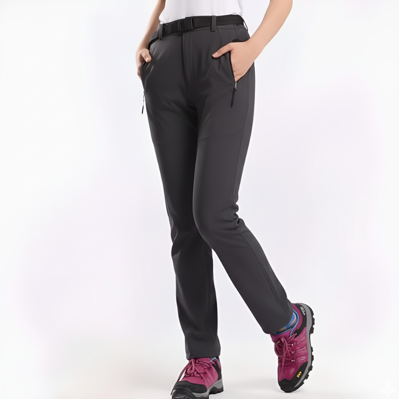 Women's Hiking Pants – Outdoor Trousers with Pockets & Elastic Fit