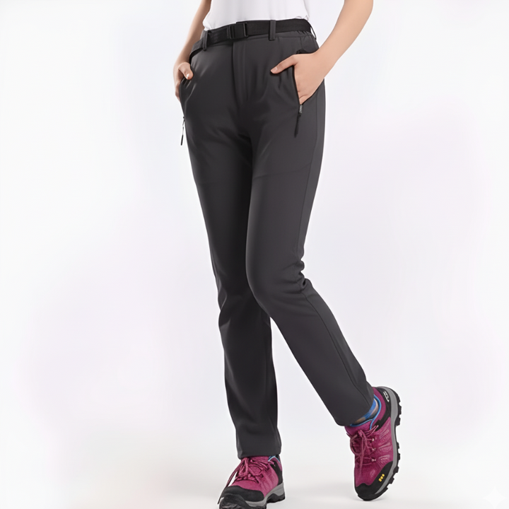 Women's Hiking Pants – Outdoor Trousers with Pockets & Elastic Fit