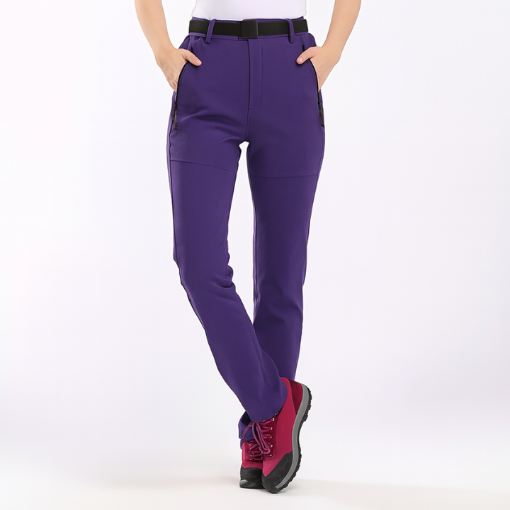 Women's Hiking Pants – Outdoor Trousers with Pockets & Elastic Fit