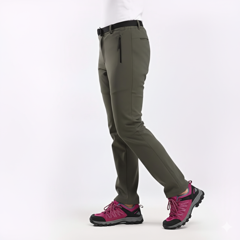 Women's Hiking Pants – Outdoor Trousers with Pockets & Elastic Fit