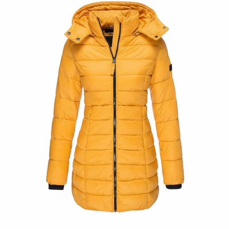 Women’s Hooded Puffer Jacket – Winter Coat