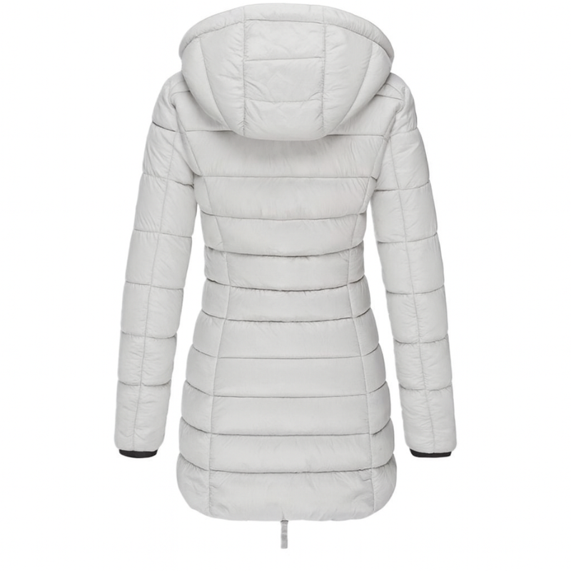 Women’s Hooded Puffer Jacket – Winter Coat