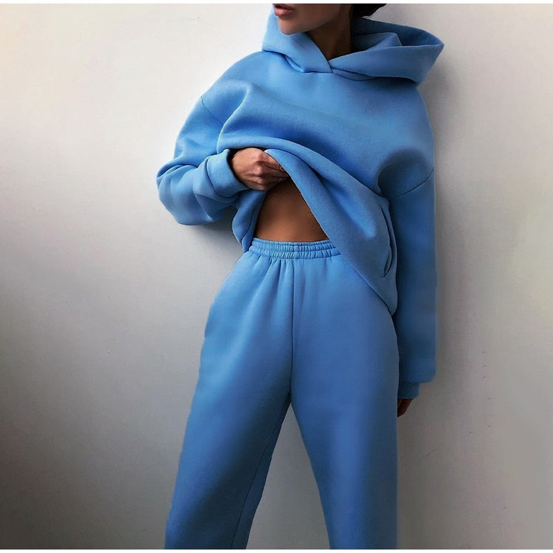 Women's Jogging Set – Sweatsuit with Pants & Sweater