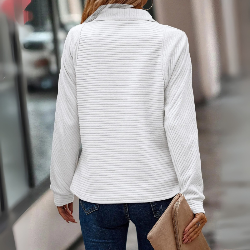 Women's Jumper Stylish Half Zip for Casual Wear
