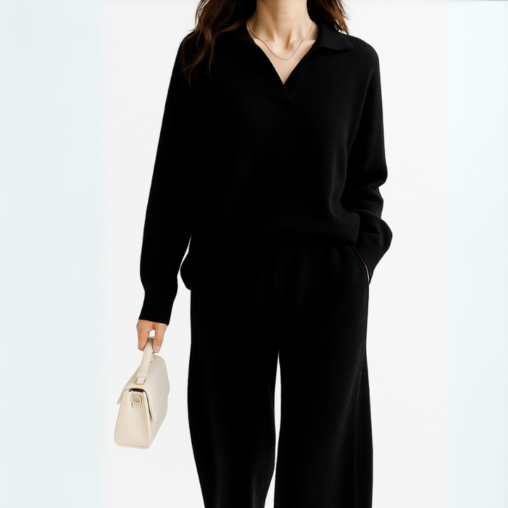 Women's Knitted Co-Ord Set for Minimalist Outfit