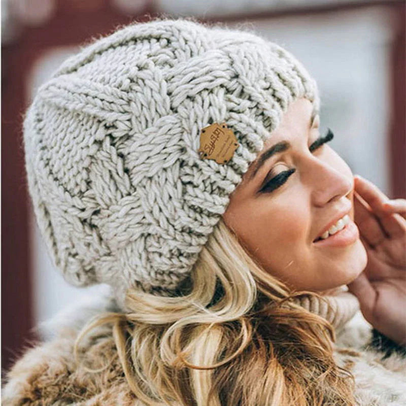 Women’s Knitted Winter Beanie – Stylish One-Size Hat