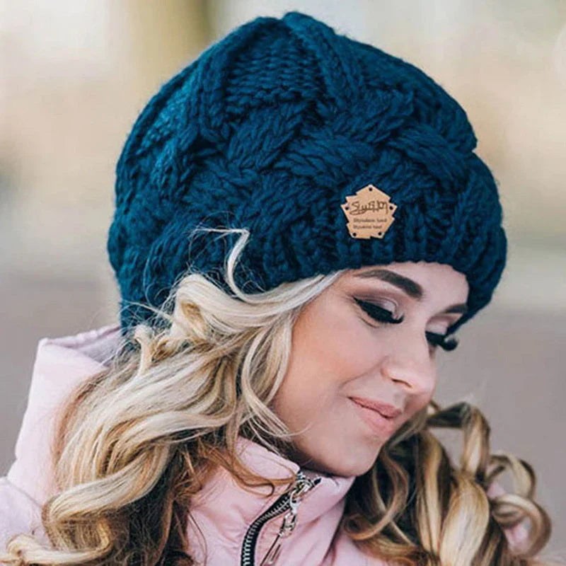 Women’s Knitted Winter Beanie – Stylish One-Size Hat