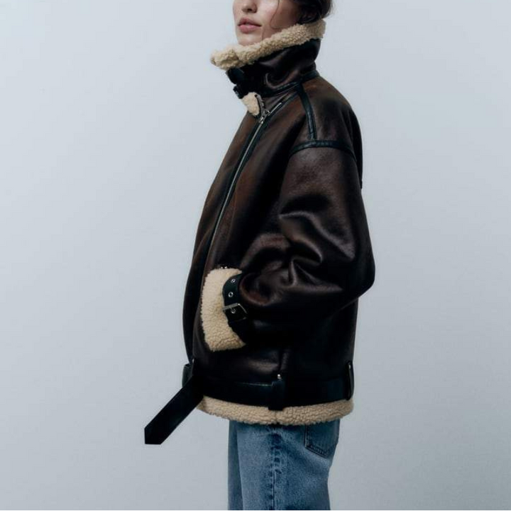 Women's Lapel Jacket – Stylish Water-Repellent Coat for All Seasons