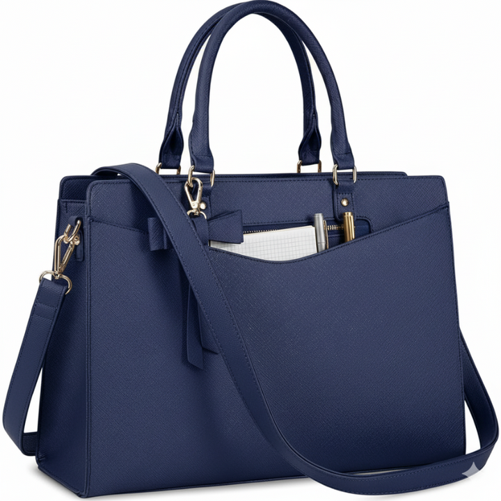 Women's Laptop Tote Bag – Stylish Multi-Pocket Work & Travel