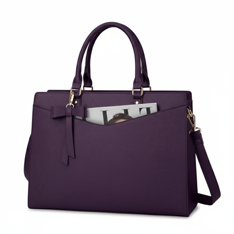 Women's Laptop Tote Bag – Stylish Multi-Pocket Work & Travel