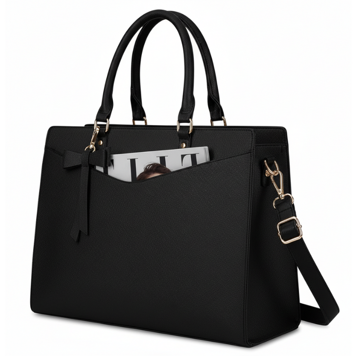 Women's Laptop Tote Bag – Stylish Multi-Pocket Work & Travel