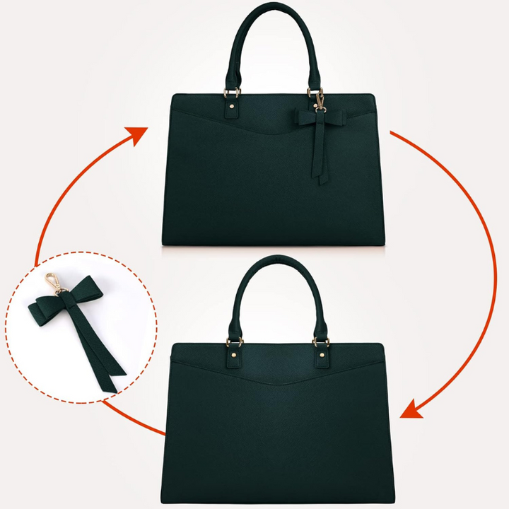 Women's Laptop Tote Bag – Stylish Multi-Pocket Work & Travel