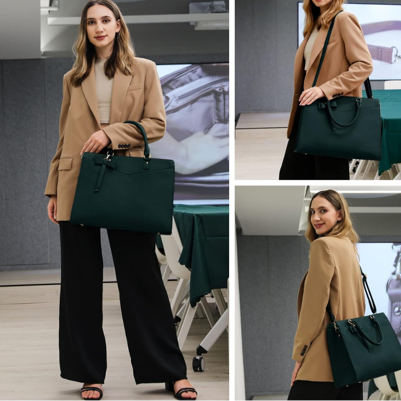 Women's Laptop Tote Bag – Stylish Multi-Pocket Work & Travel