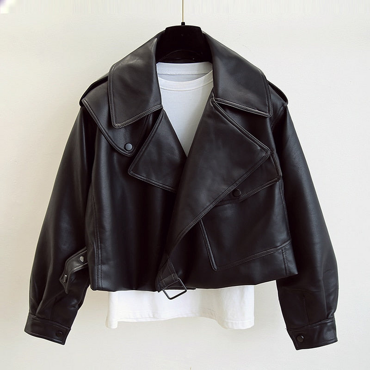 Women's Leather Jacket - Stylish Fit for Casual and Formal Wear