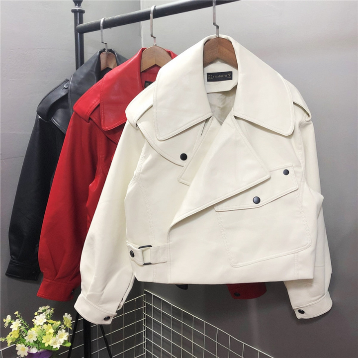 Women's Leather Jacket - Stylish Fit for Casual and Formal Wear