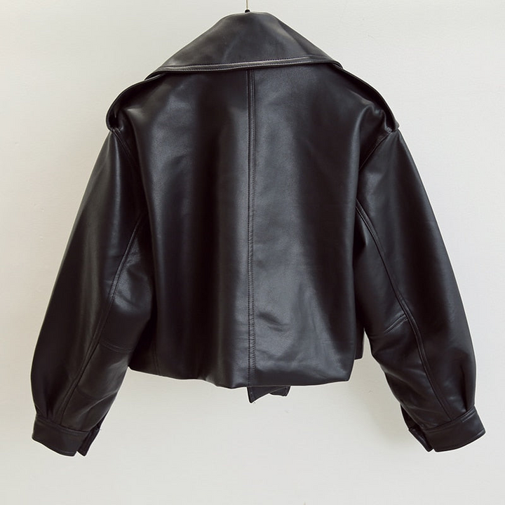 Women's Leather Jacket - Stylish Fit for Casual and Formal Wear