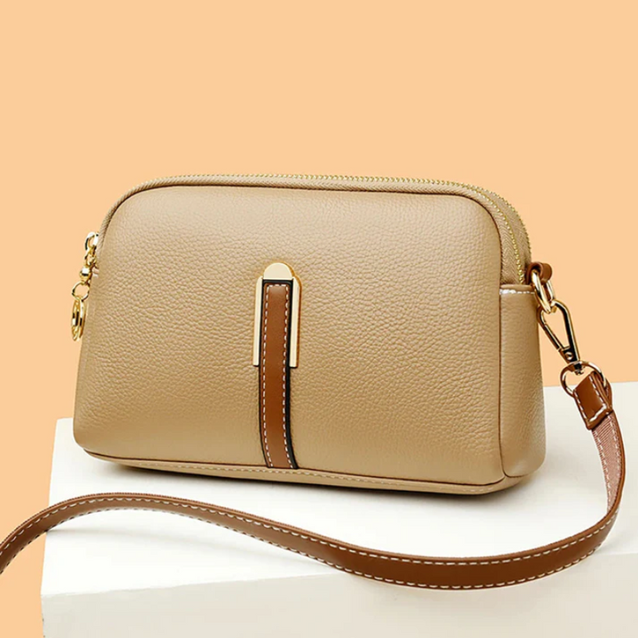 Women's Leather Shoulder Bag - Casual Style