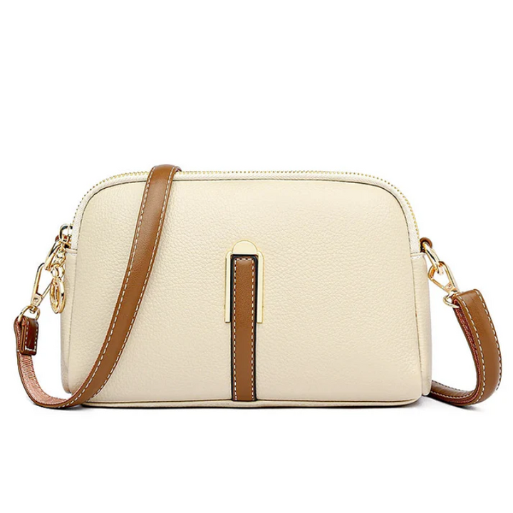 Women's Leather Shoulder Bag - Casual Style
