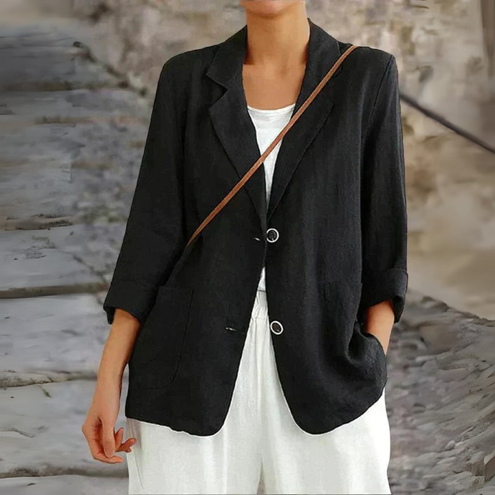 Women's Linen Blazer for Everyday and Office Wear