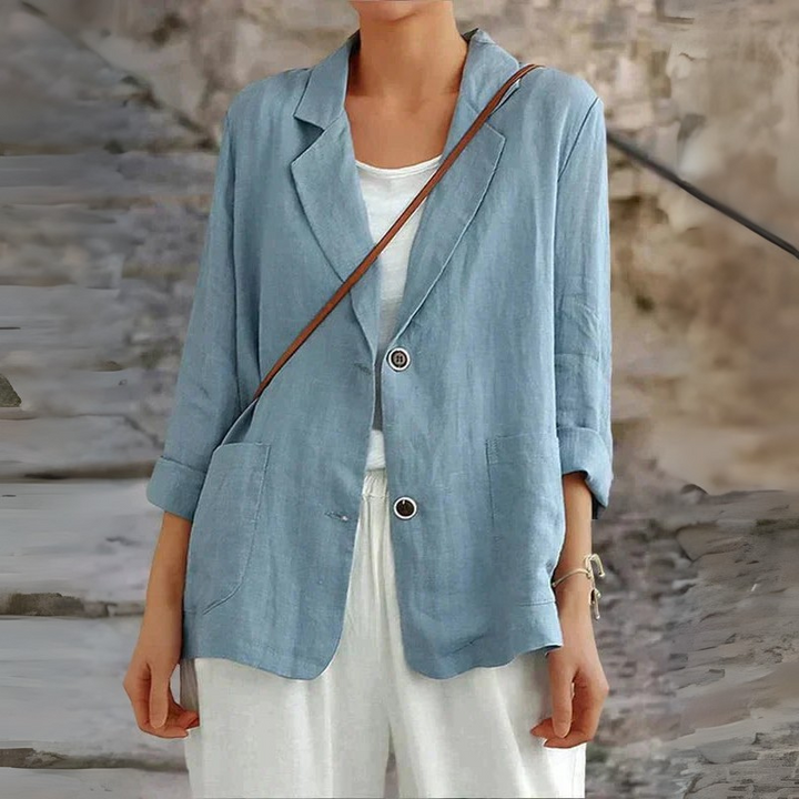 Women's Linen Blazer for Everyday and Office Wear