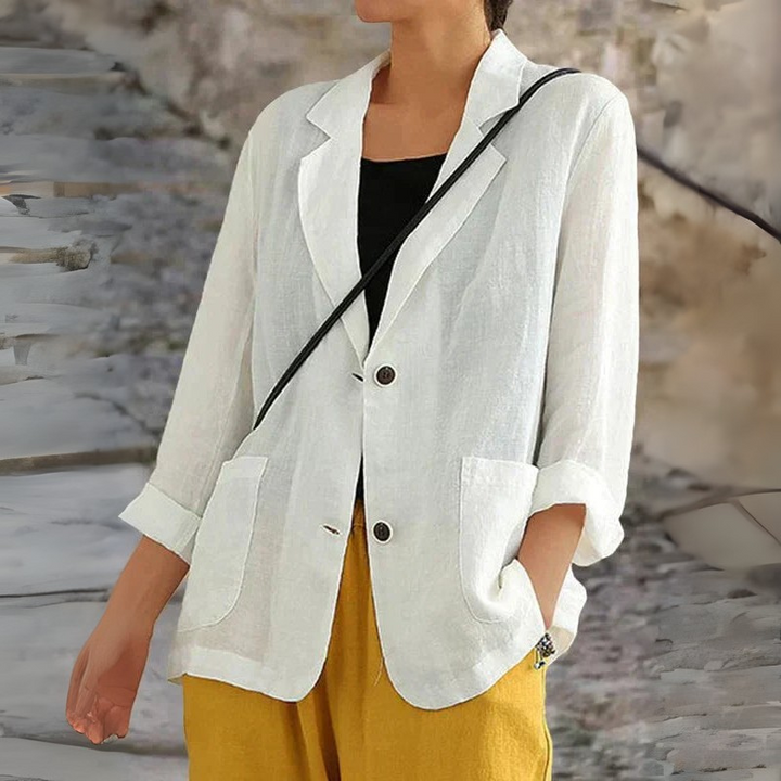 Women's Linen Blazer for Everyday and Office Wear