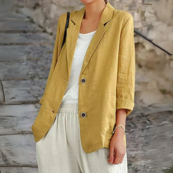 Women's Linen Blazer for Everyday and Office Wear