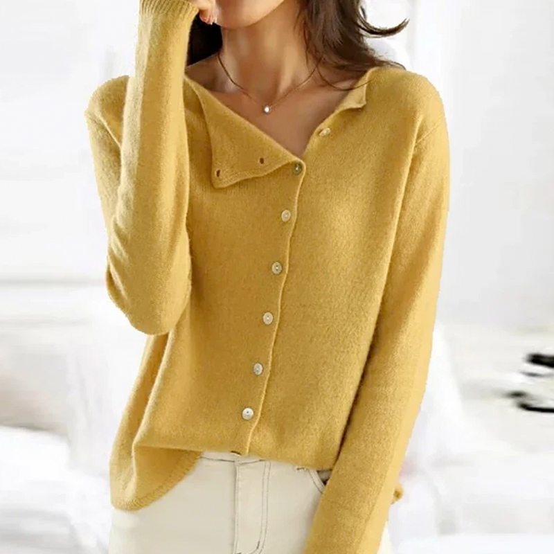 Women's Long Knit Buttoned Cardigan Sweater for Layering