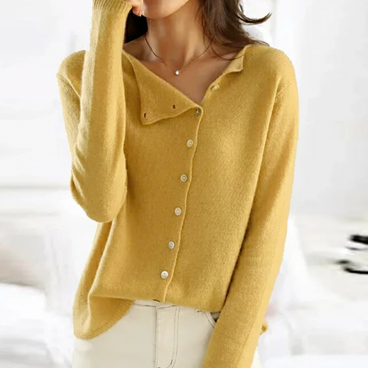 Women's Long Knit Buttoned Cardigan Sweater for Layering