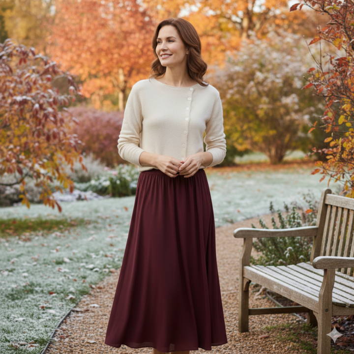 Women's Long Knit Buttoned Cardigan Sweater for Layering
