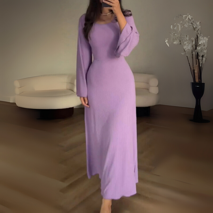 Women's Long Sleeve Maxi Dress Elegant Style