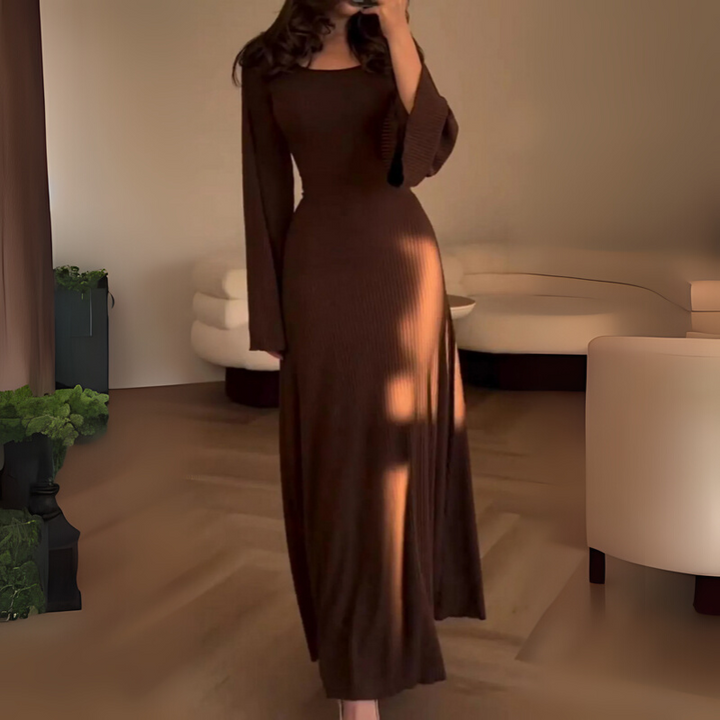 Women's Long Sleeve Maxi Dress Elegant Style