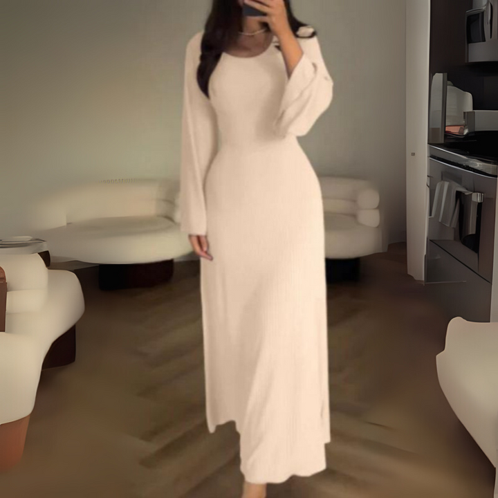 Women's Long Sleeve Maxi Dress Elegant Style