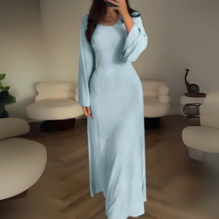 Women's Long Sleeve Maxi Dress Elegant Style
