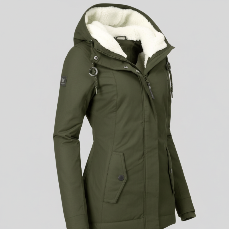 Women's Long Winter Jacket with Hood – Stylish Coat