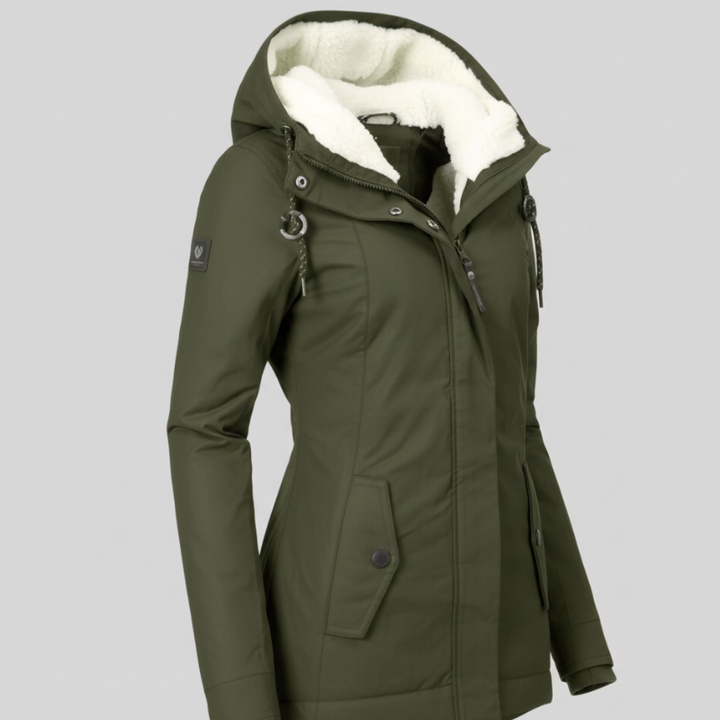 Women's Long Winter Jacket with Hood – Stylish Coat