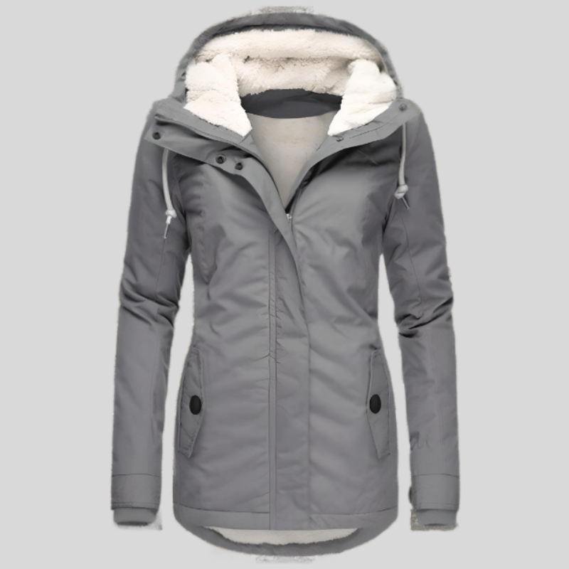 Women's Long Winter Jacket with Hood – Stylish Coat
