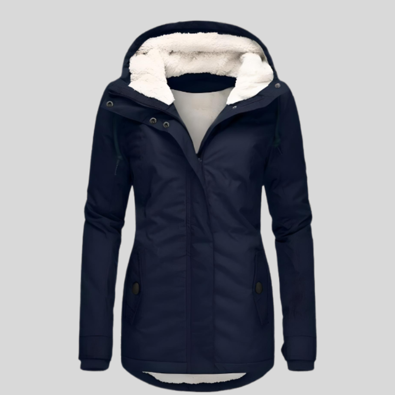Women's Long Winter Jacket with Hood – Stylish Coat