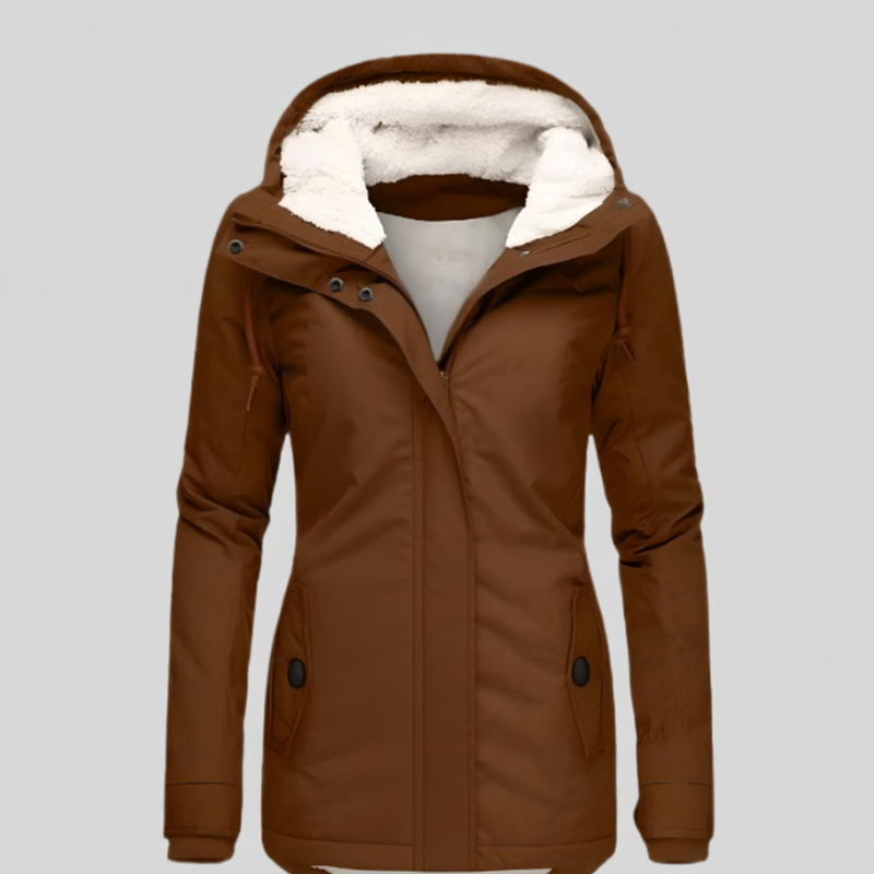 Women's Long Winter Jacket with Hood – Stylish Coat