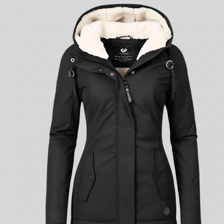 Women's Long Winter Jacket with Hood – Stylish Coat