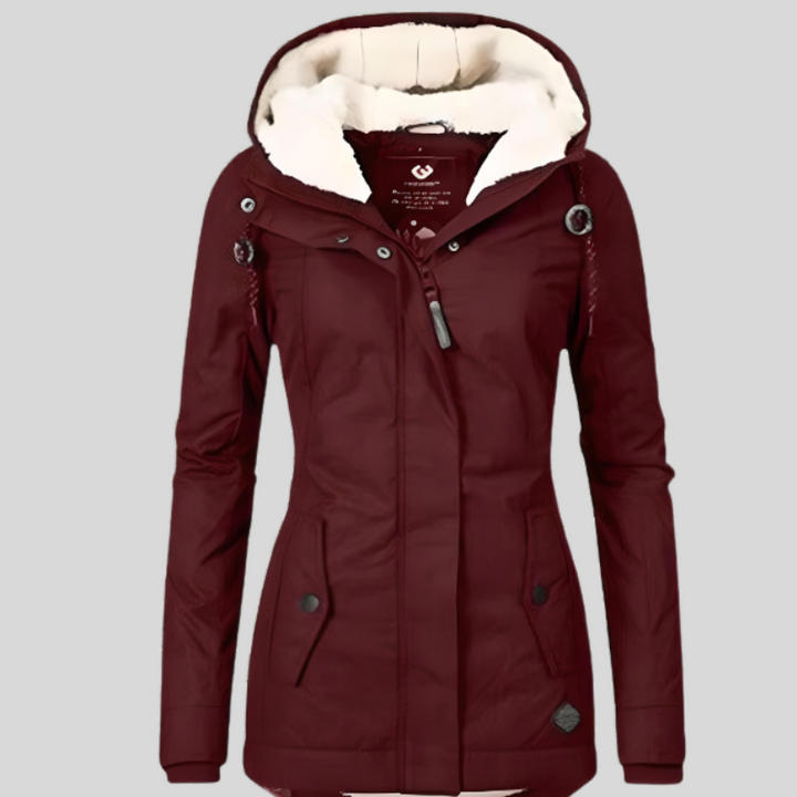 Women's Long Winter Jacket with Hood – Stylish Coat