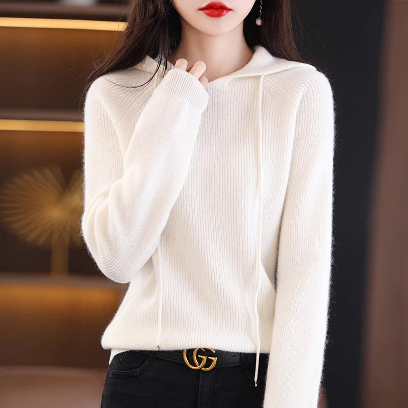 Women's Merino Wool Hoodie for Layering and Style