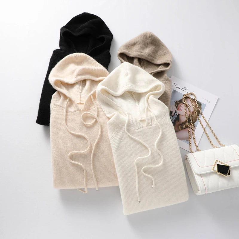 Women's Merino Wool Hoodie for Layering and Style