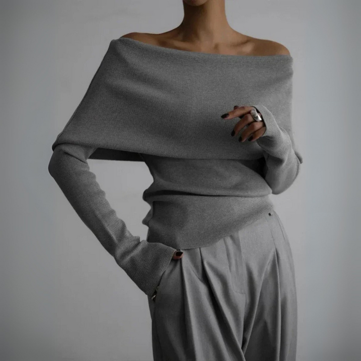 Women's Off-Shoulder Sweater Going Out Top